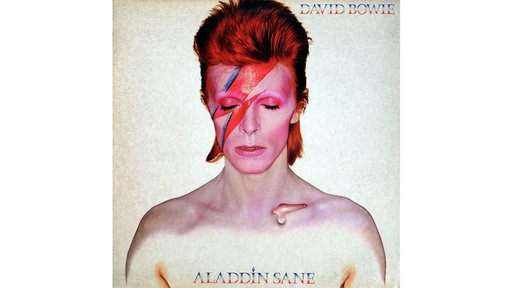 Schallplattencover von David Bowie "Aladdin Sane".