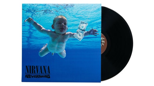 Schallplattencover von Nirvana "Nevermind".
