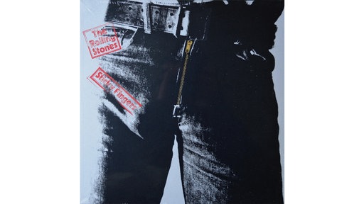 Schallplattencover von The Rolling Stones "Sticky Fingers".