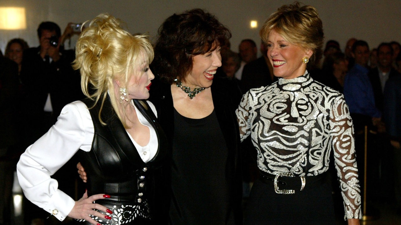 Dolly Parton, Lily Tomlin und Jane Fonda 