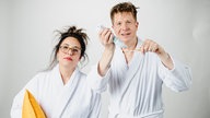 Impressionen vom Fotoshooting zur neuen WDR 4-Sendung "Der Schöne Morgen" mit Katharina te Uhle und Bastian Bender 