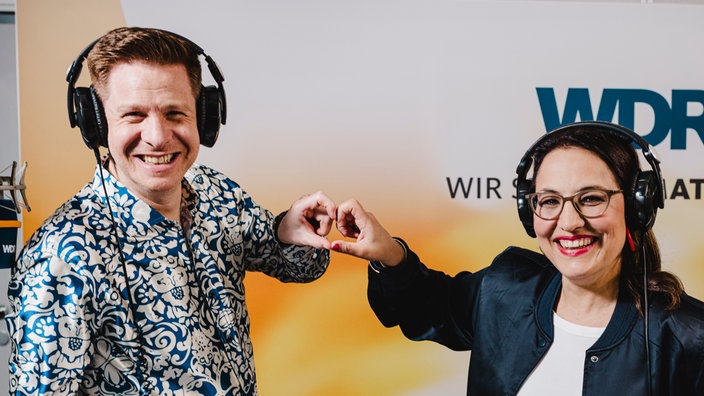 Impressionen vom Fotoshooting zur neuen WDR 4-Sendung "Der Schöne Morgen" mit Katharina te Uhle und Bastian Bender 