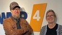 Carsten Henn mit Ute Schneider im WDR 4-Studioflur