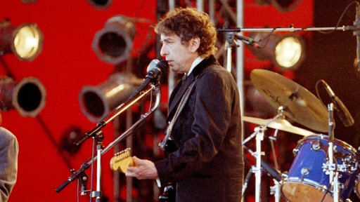 Sänger Bob Dylan (USA) auf dem Hurricane-Festival in Scheeßel 1998