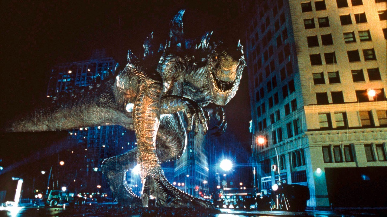 Die Szene aus der Neuverfilmung von "Godzilla", dem Hollywood-Film von Roland Emmerich, zeigt das Monster in New York. 