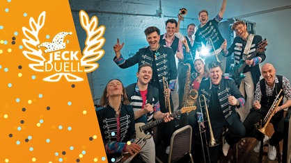 Die Band Druckluft jubelt