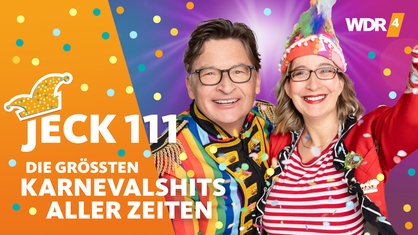 Stefan Verhasselt und Yvonne Willicks feiern Karneval im Konfettiregen