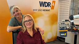 Carla Berling mit Heike Knispel im WDR 4 Studio.