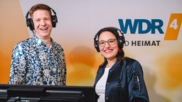 Bastian Bender und Katharina te Uhle im WDR 4-Studio