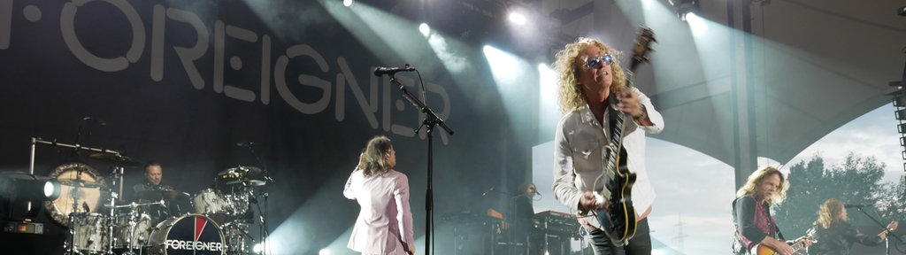 Die Band Foreigner in Aktion