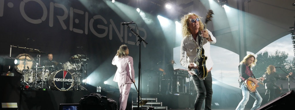 Die Band Foreigner in Aktion