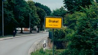 Ortseingangsschild Brakel.