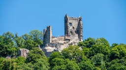 Die Burgruine Drachenfels im Siebengebirge