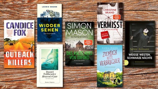 Buchcover: Verschiedene Krimibücher
