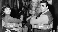 Janet Munro, Sean Connery, on set, 1959