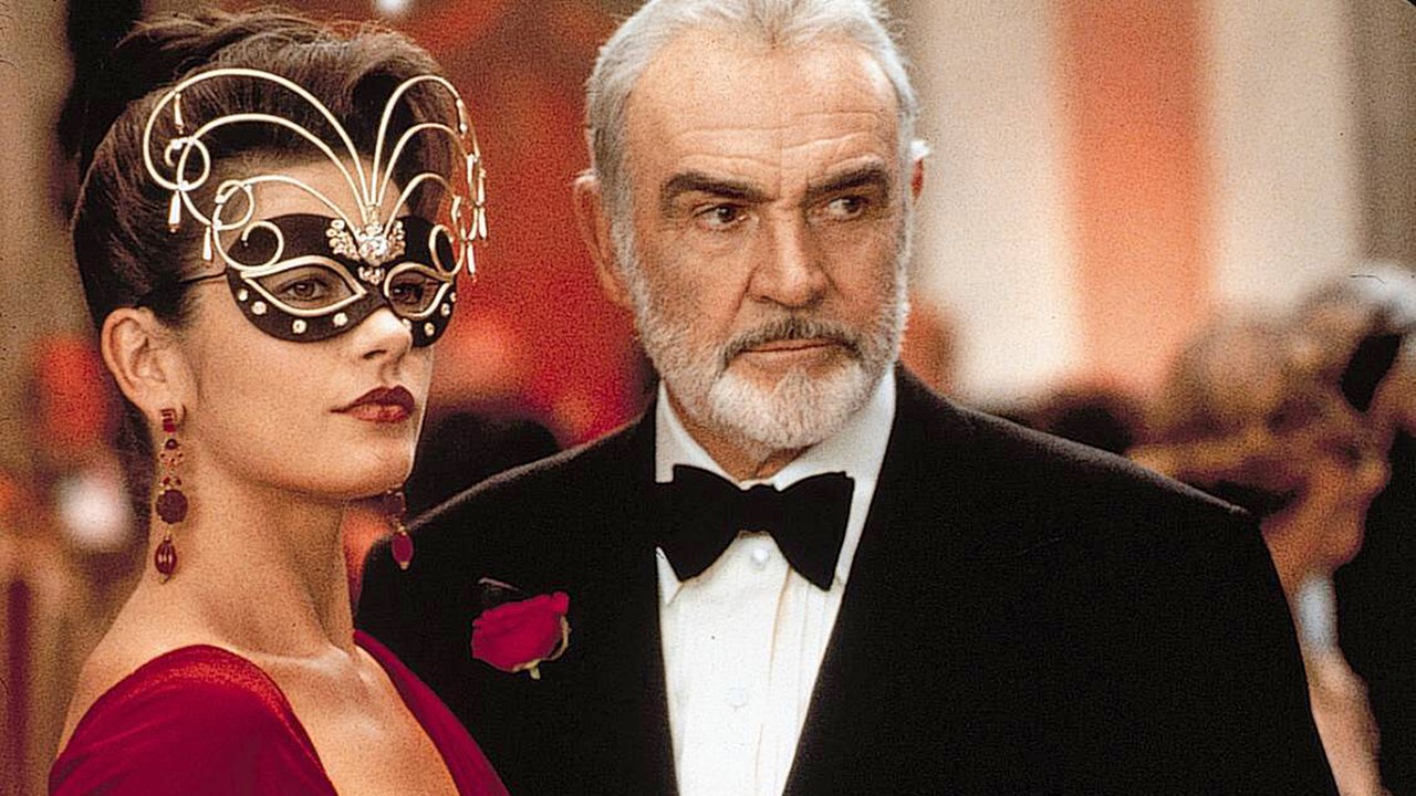 Szene aus Verlockende Falle mit Catherine Zeta-Jones und Sean Connery