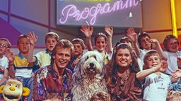 ZDF Ferienprogramm mit Puppe Gustav Sommer, Benny Schnier, Bobtail Wuschel, Anke Engelke