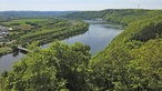 Blick von Hohensyburg auf den Hengsteysee und Hagen