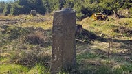 Ein Etappenstein am Wegrand