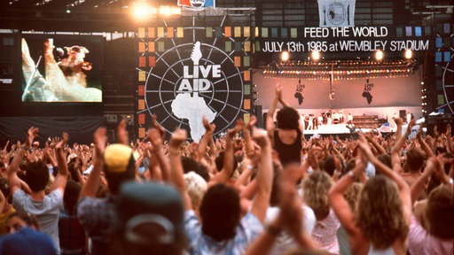 Live-Aid-Konzert im Londoner Wembley-Stadion 1985