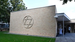 Außenansicht der Synagoge in Neuss