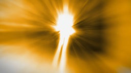 Menschliche Gestalt aus Licht