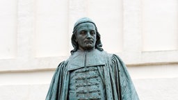 Eine Paul-Gerhardt-Statue im brandenburgischen Lübben