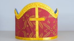 Ein sogenannter Aklil der äthiopischen Orthodoxen Kirche aus der Sammlung religiöser Kopfbedeckungen von Dieter Philippi