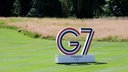 Symbolbild: "G7"-Logo in Évian.