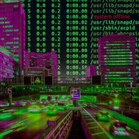 Symbolbild Cybeangriff:Computerhacker greifen die IT-Infrastruktur einer Stadt an