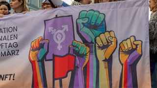Demonstration zum Internationalen Frauentag, Berlin