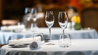Gedeckter Tisch im Restaurant