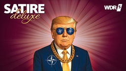 Donald Trump mit Nato-Sonnenbrille und Goldkette