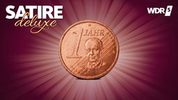 1-Cent Münze auf die das Gesicht von Friedrich Merz geprägt wurde