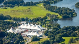 Blick auf das Gelände des Zeltfestival Ruhr