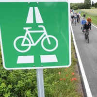 Radfahrer auf dem Radschnellweg