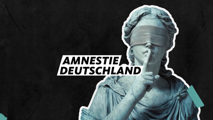 Das Beitragsbild des WDR5 Tiefenblick "Amnestie Deutschland – Flucht vor Gerechtigkeit" zeigt eine Grafik 