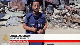 Der Reporter Anas al-Sharif wurde bei einem gezielten israelischen Angriff in der Nähe von Gaza-Stadt getötet, 11.08.2025.