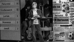 Carmen Thomas in der Kulisse des "Aktuellen Sportstudios".