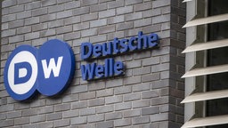 Logo der Deutschen Welle. 