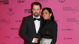 Collien Ulmen-Fernandes und Christian Ulmen beim 71. Bundespresseball 2024 im Hotel Adlon Kempinski. Berlin, 12.04.2024.