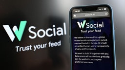 Startseite von W Social, neue europäischen Social-Media-Plattform, 15. Juni 2026.