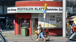 Zeitungskiosk in Bielefeld.