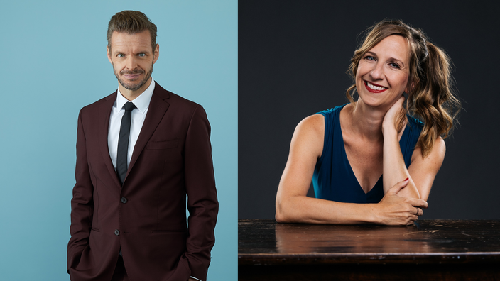 Florian Schroeder und Sarah Hakenberg 