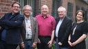 Kai Magnus Sting, Hans Zippert, Horst Evers, Jörg Maurer, Ella Carina Werner im Hinterhof vom Pantheon Theater Bonn