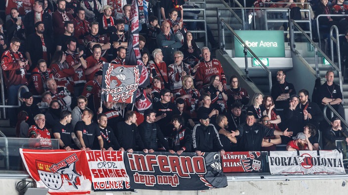 Die Fans der Kölner Haie in Berlin
