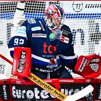 Torwart Andreas Jenike von den Iserlohn Roosters.