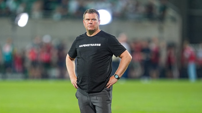 Rot-Weiss Essens Trainer Uwe Koschinat ist enttäuscht über den verpassten Aufsteig