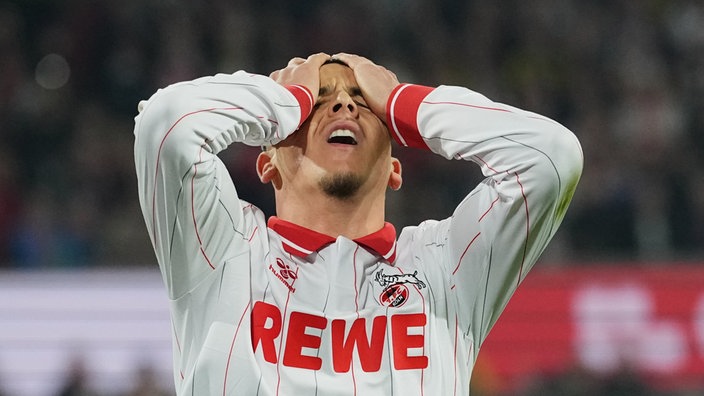 Enttäuschung bei Kölns Said El Mala nach der Niederlage gegen Köln