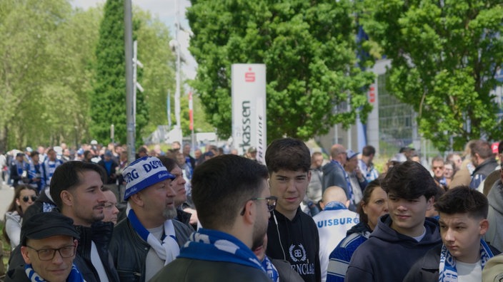 Eine Gruppe Fußballfans